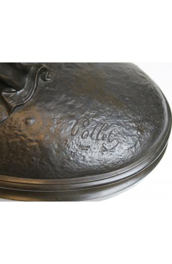 A French Bronze Figure Of A Maiden By Edouard Collet