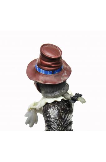 AN IMPORTANT RUSSIAN CARVED HARD-STONE, GOLD & SILVER FIGURE OF A DANCER 